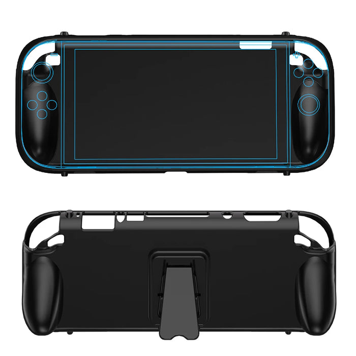 For Switch 2 Tpu Case Handheld Console Case Soft Tpu Protective Shell Sleeve Removable Abs Front Cover For Switch 2 Accessories