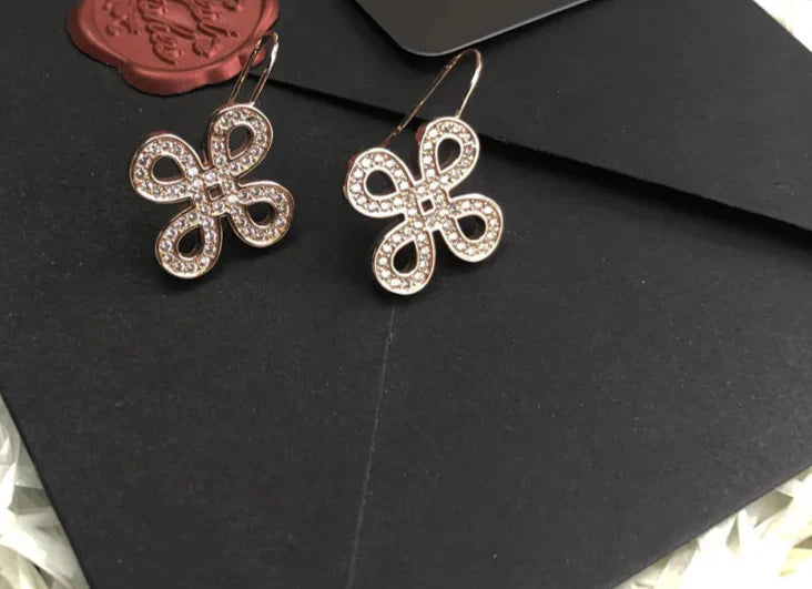 925 Sterling Silver Love Knot Earrings For Women