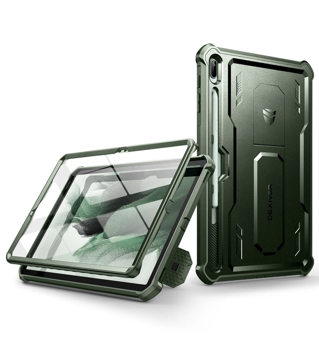 For Samsung Galaxy Tab S7 Fe Case 12.4 Inch 2021 Full-Body Rugged Heavy Duty Case With Pencil Holder Built-In Screen Protector