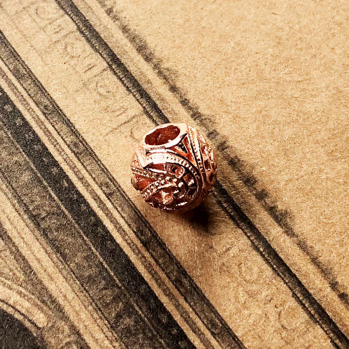 925 Sterling Silver Water Drop Rose Gold Beads Charm For Women