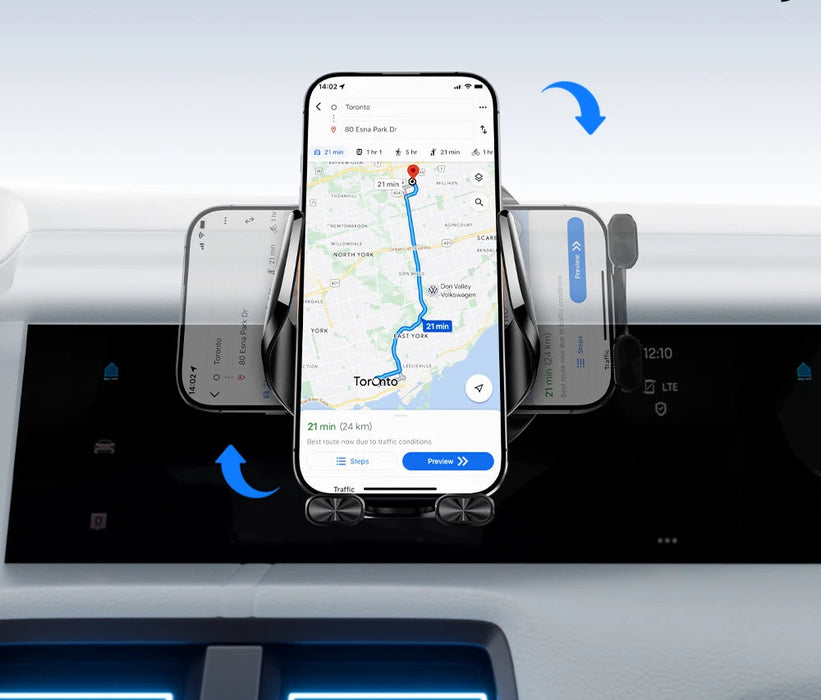 15W Magnetic Wireless Car Charger For Macsafe 15W Cooling Stand Holder For Iphone 16 15 14 13 12 Pro Max Xiaomi Samsung