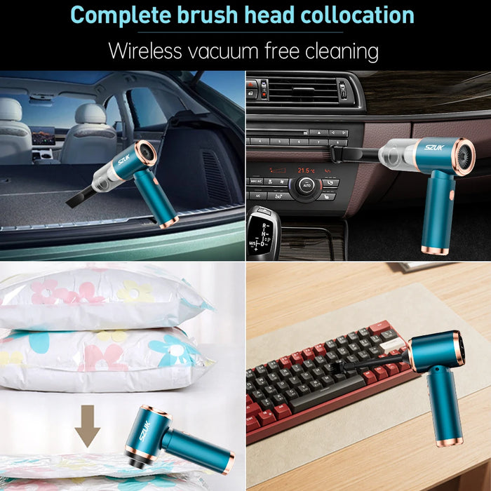Mini Wireless Car Vacuum Strong Suction Portable Cleaning Machine