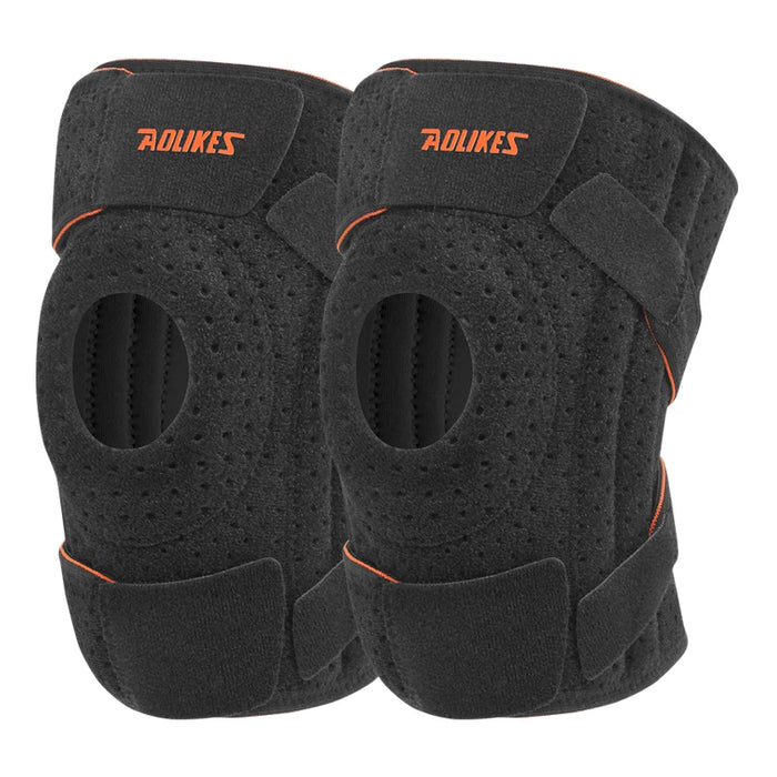Breathable Knee Pads For Outdoor Sports Non Slip Straps Steel Support Men & Women