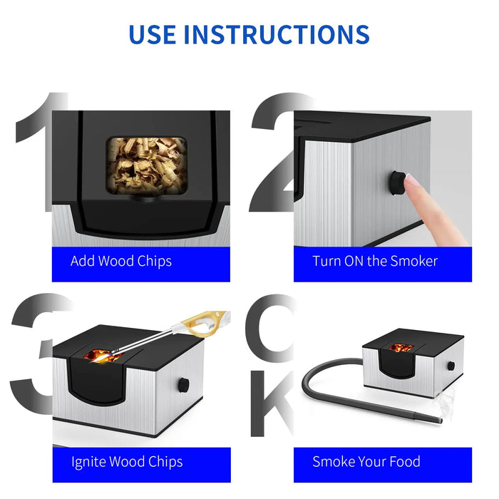 Portable Smoke Infuser For Food & Cocktails