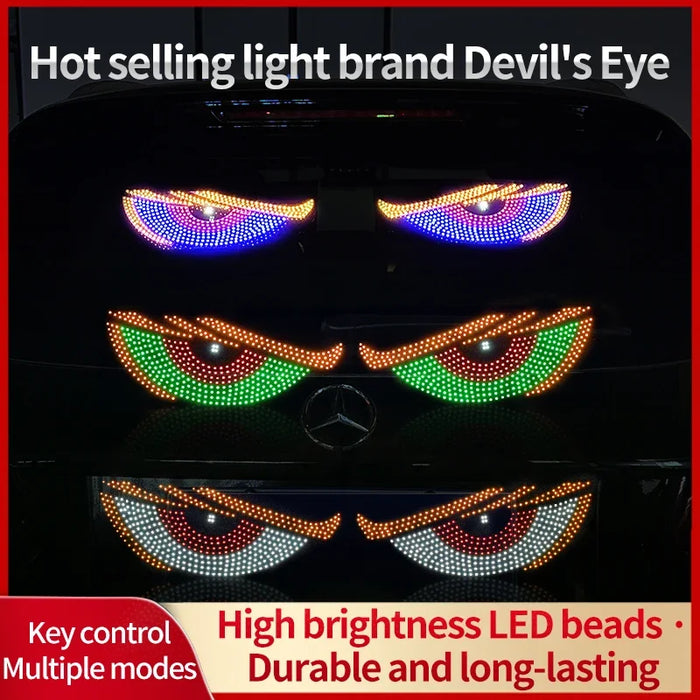 Car Led Devil'S Eyes Atmosphere Strobe Lights Usb Plug-In