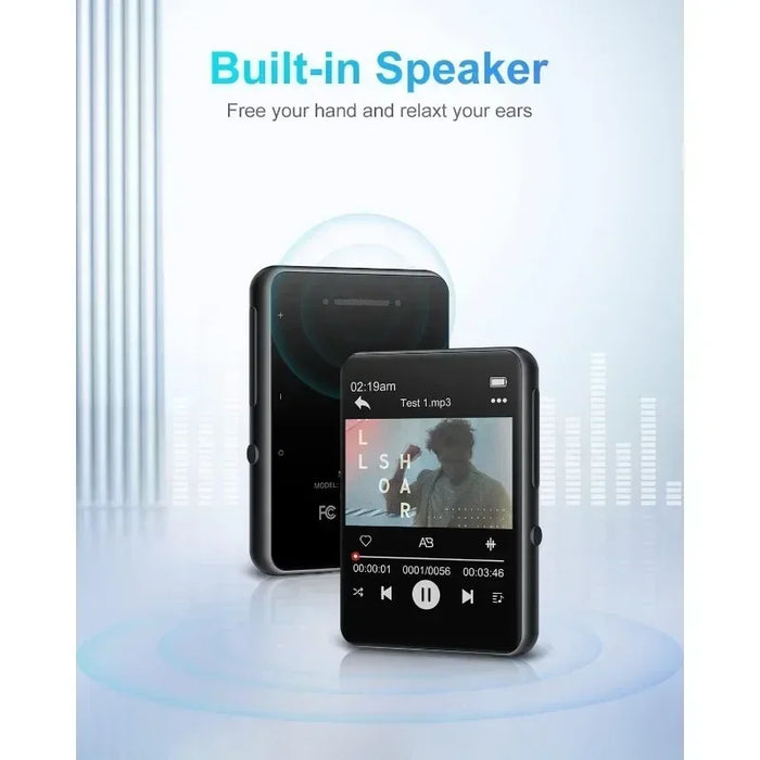 Portable 32Gb Mp3 Player With Bt 5.0 Touch Screen Speaker & High Fidelity Sound