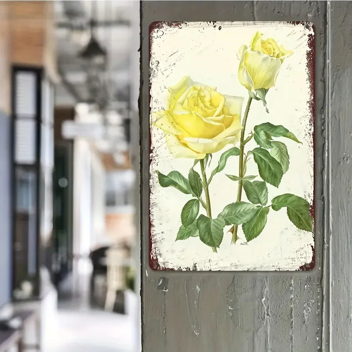 French Country Rose Poster For Garden Decor