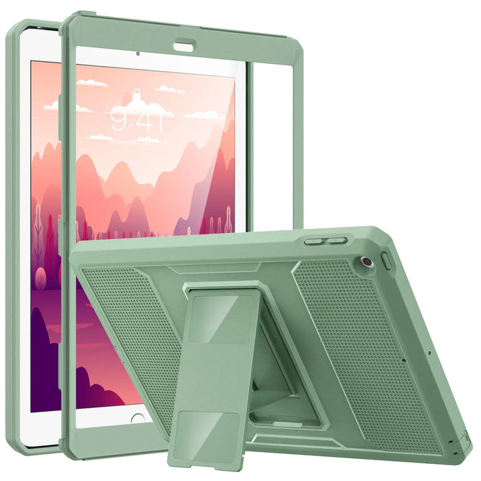For 2018 / 2017 Ipad 9.7 6Th / 5Th Generation Heavy Duty Shockproof Full Body Rugged Hybrid Case With Built-In Screen