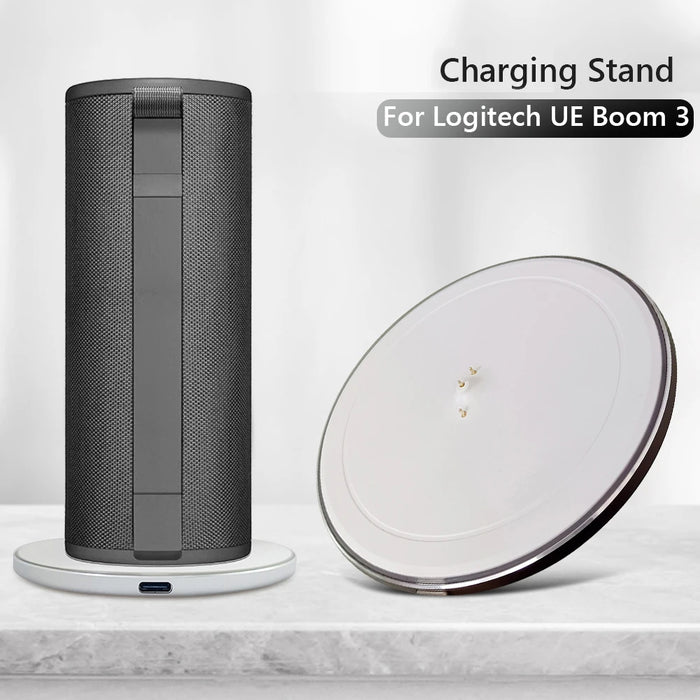 Desktop Charging Dock Station For Logitech Ultimate Ears Boom 3 / Ue Megaboom 3 Power Charging Dock Bluetooth Speaker Stand Pad
