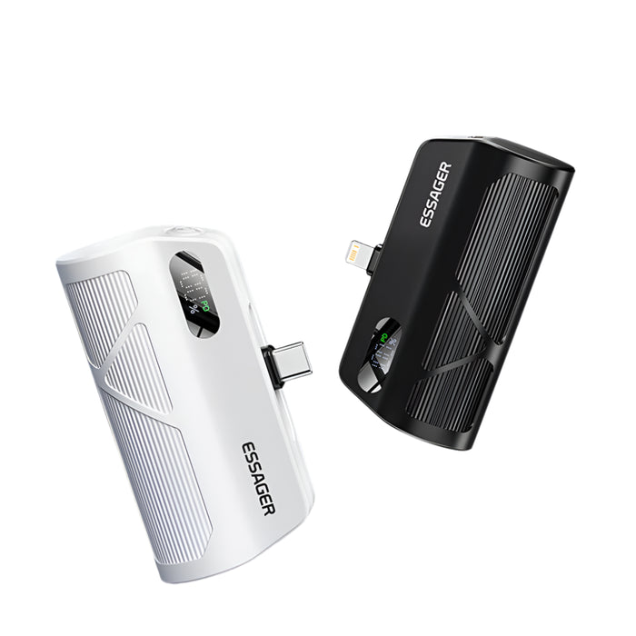 Mini Capsule Power Bank 5000Mah Pd 20W Fast Charging For Iphone 16 15 14 Xiaomi Samsung Portable Mobile External Battery