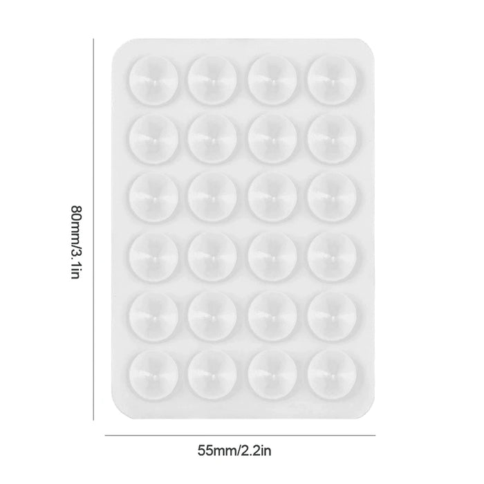 Silicone Suction Phone Case Adhesive Mount Mirror Shower Phone Holder Hands-Free Strong Grip Holder Anti-Slip For Android Iphone