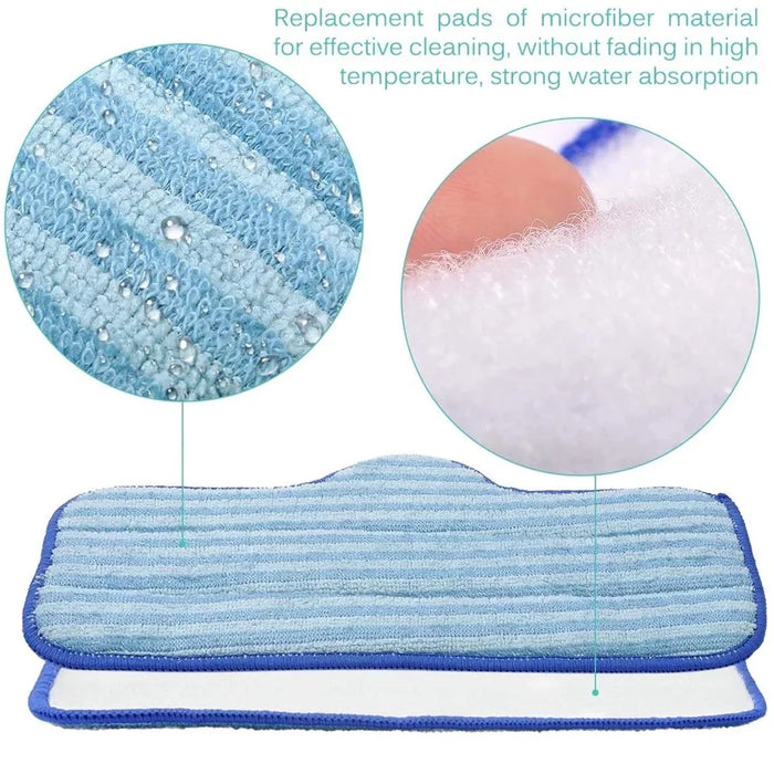 6 Pack Microfiber Pads For Dupray Neat Steam Ruseable Pads