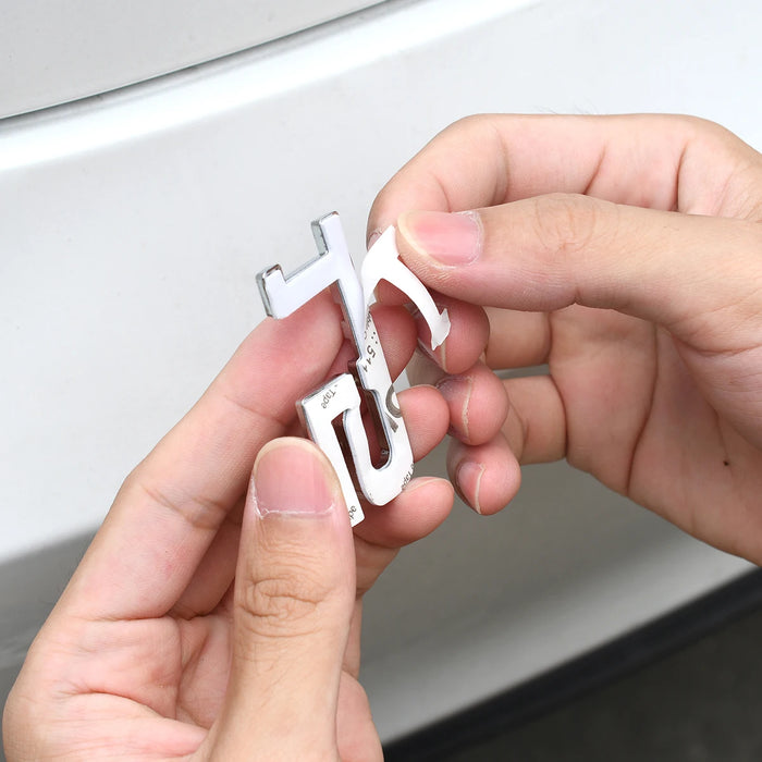 High-End 3D Metal Logo Sticker For 1.3T-3.0T Cars Universal Fit