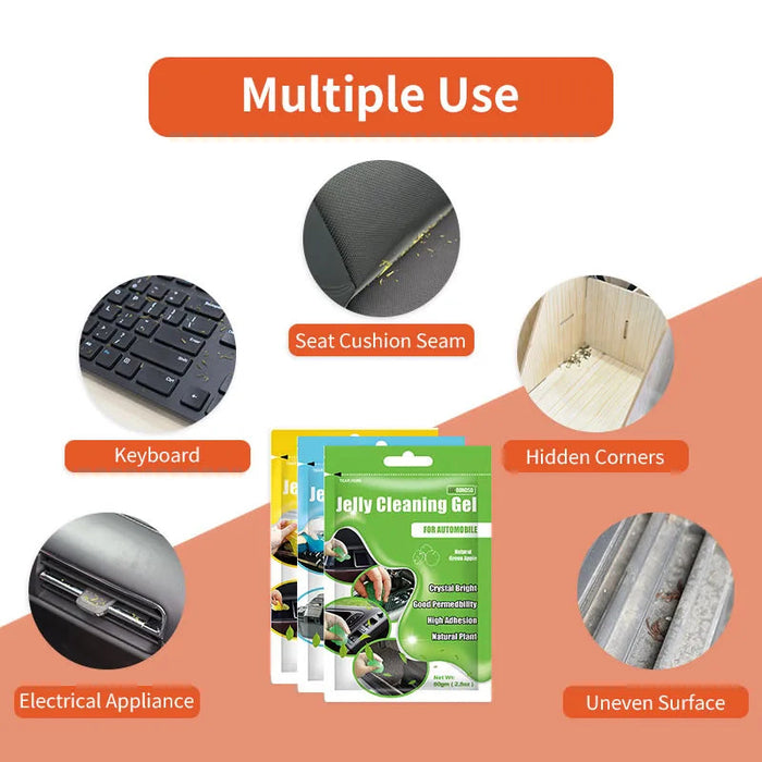 3 Piece Car Cleaning Gelatin Dust Remover Tool