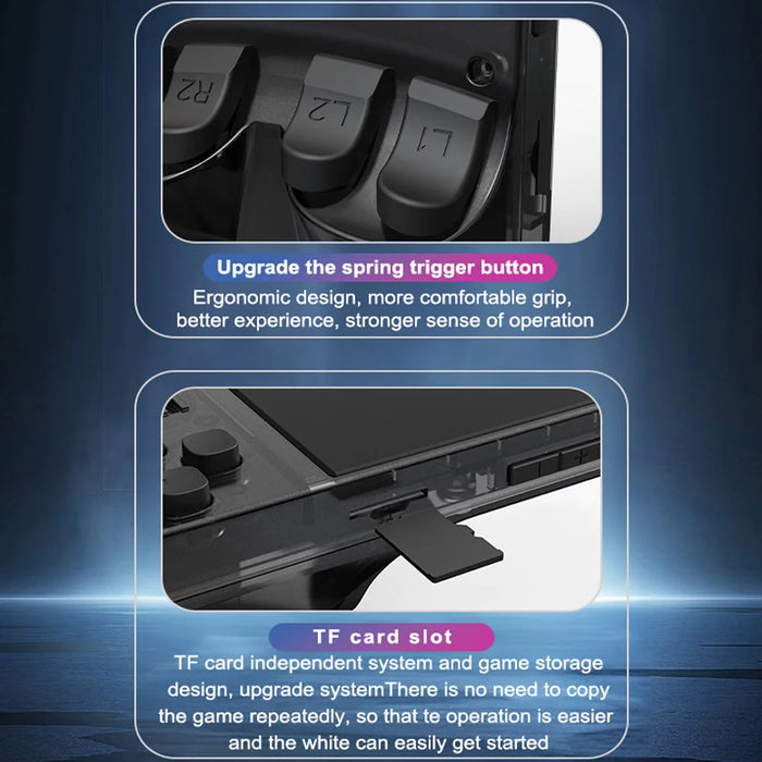 R36Max Retro Handheld Video Game Console Open Source Linux System 4.0 Inch Ips Screen Pocket Video Player Built-In 15000+ Games