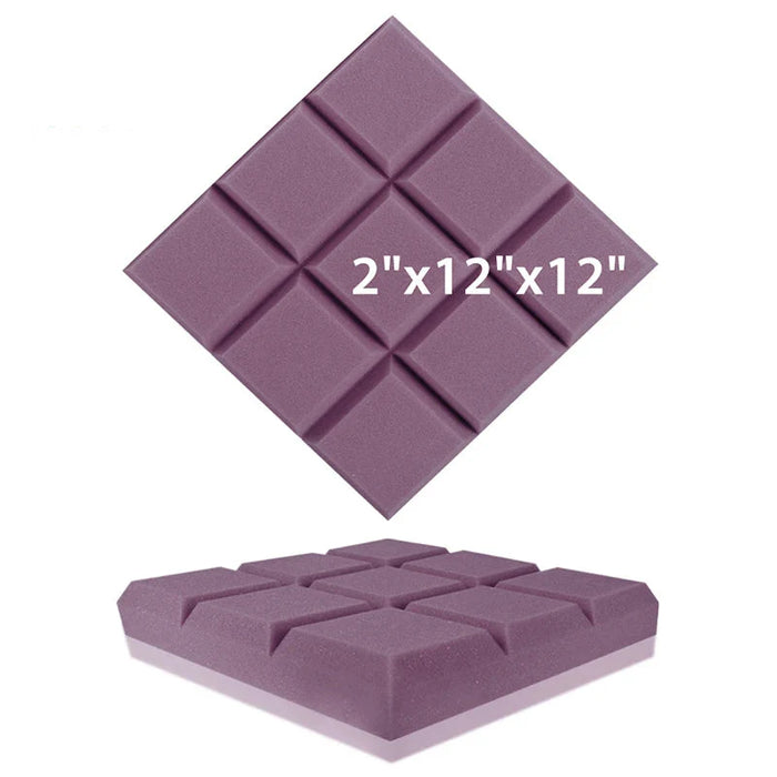 6 / 12 / 24 Pieces White Acoustic Foam Panels For Soundproofing Home Studio Treatment