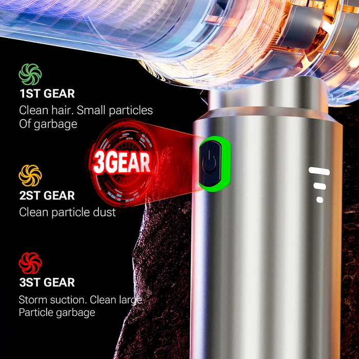 Portable Car Vacuum Cleaner Strong Suction Wireless Mini Handheld Home Appliances