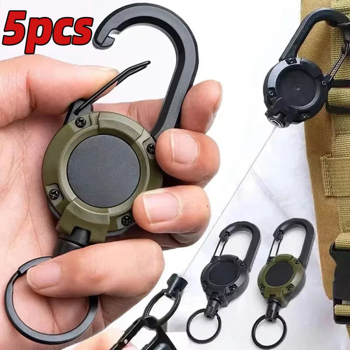 Strong Retractable Carabiner Keychain For Outdoor Sports