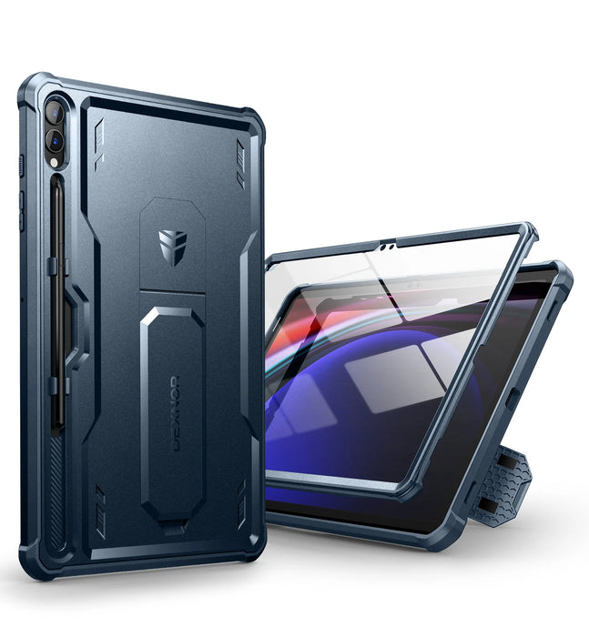 For Samsung Galaxy Tab S10 Plus Built In Screen Protector & Kickstand With Pen Holder Heavy Shockproof Full Body Protective Case