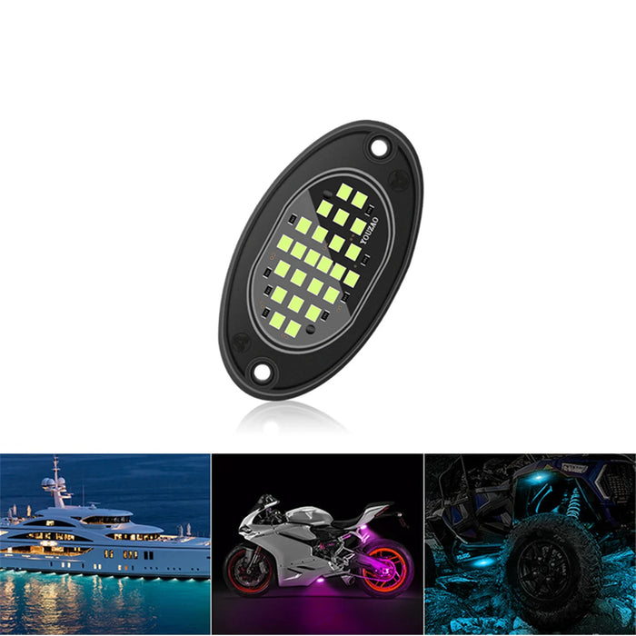 4Pcs Led Rock Lights For Trucks Off Road Jeep Suv Atv Utv Car