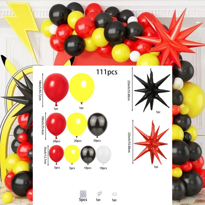 Summer Tropical Balloon Arch Set Rainbow Balloon Garland Set Perfect For Hawaiian Pool Party Decorations