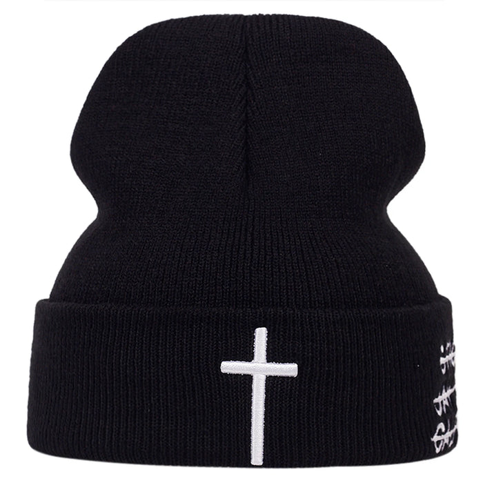 Embroidered Unisex Beanie For Autumn / Winter Hip Hop Cap For Women / Men