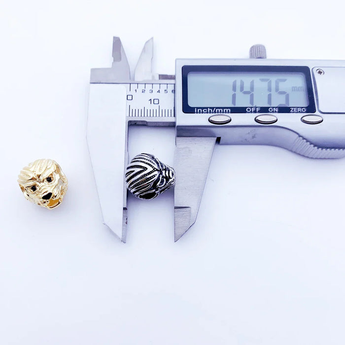 925 Sterling Silver Rebel Street Lion Bead Charm For European Jewelry