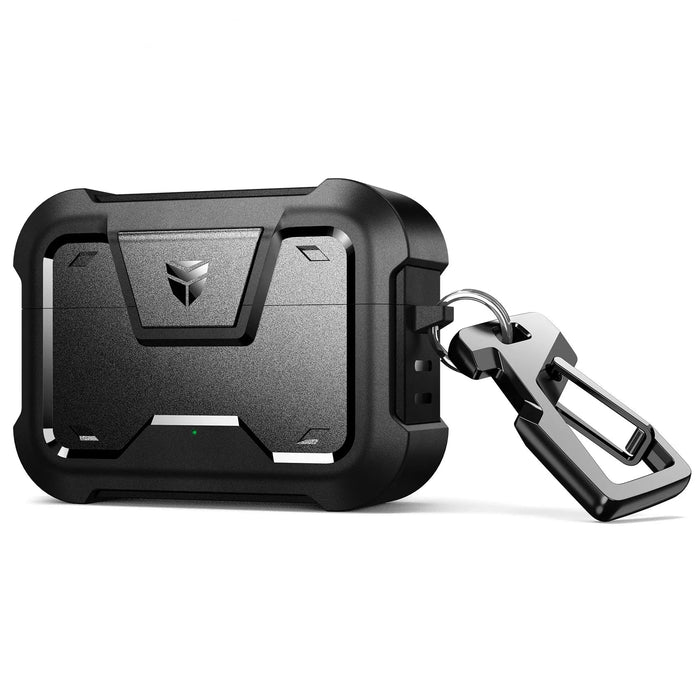 For Beats Studio Buds 2021 Case Led Visible 360 Degree Full-Body Shockproof Rugged Protective Case With Secure Lock Keychain Design