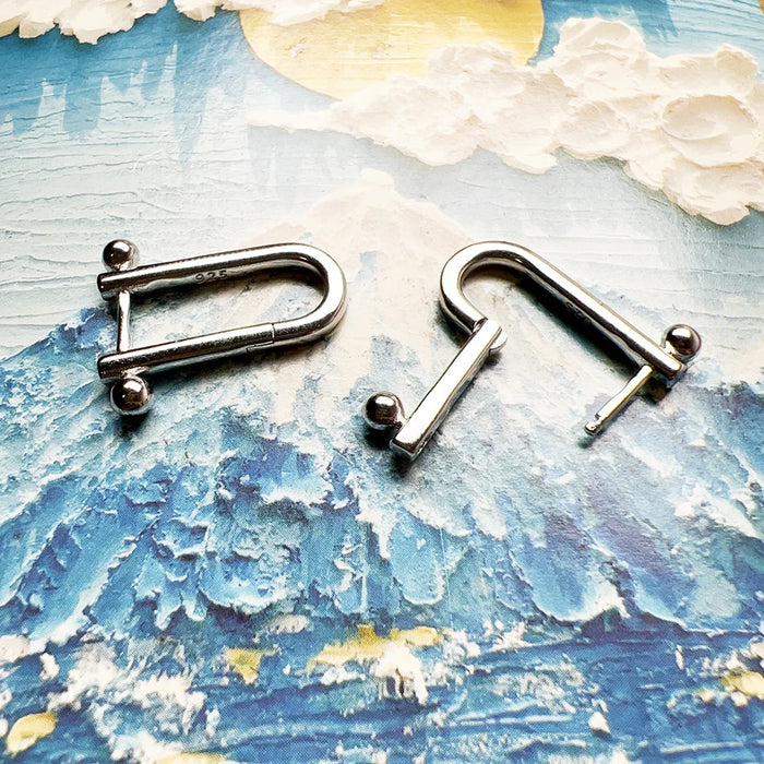 925 Sterling Silver Hoop Earrings Classic For Women & Men