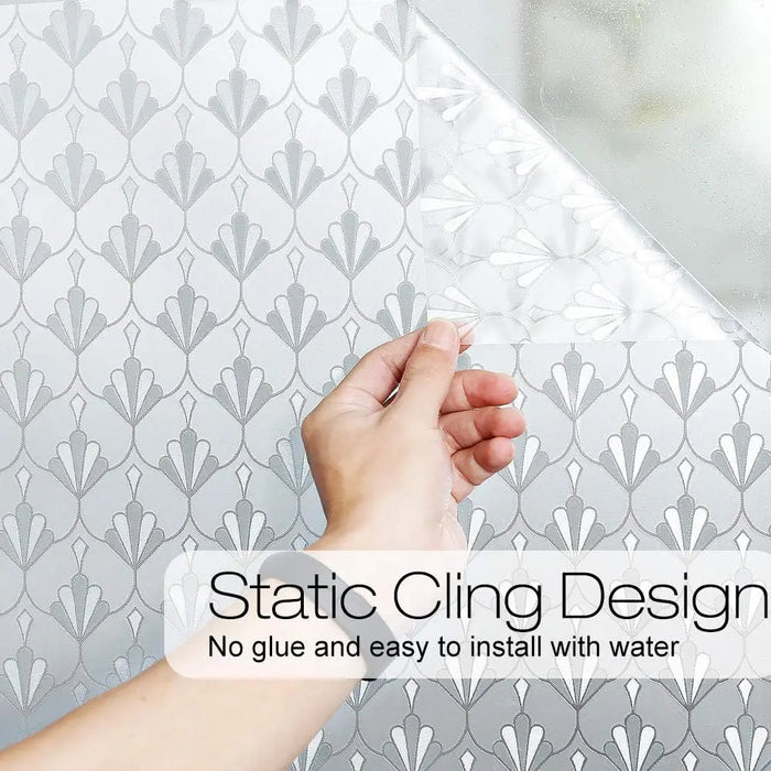 Decorative Window Film For Privacy - High-Quality Static Cling - Office Bedroom Kitchen