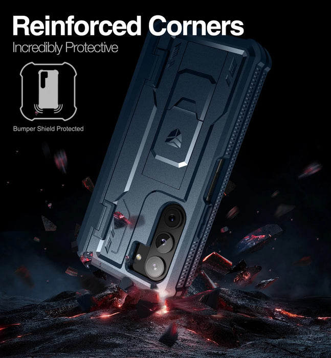 For Samsung Galaxy Z Fold 5 Full Body Shockproof Rugged Bumper Case With S Pen Slot & Built-In Screen Protector