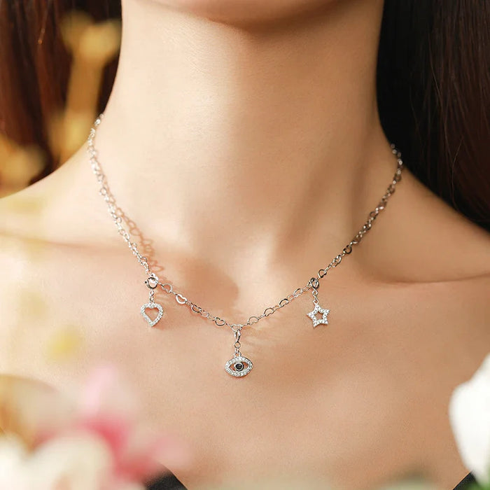 925 Sterling Silver Romantic Heart Pendant For Womendiy Jewelry