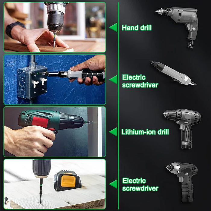 Ph2 Magnetic Cross Impact Screwdriver Bit Set High Hardness Non Slip