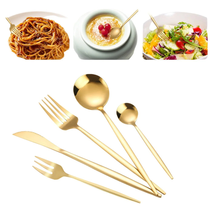 5 / 30 / 90 Piece Portuguese Style Stainless Steel Cutlery Set For Family & Hotel Use