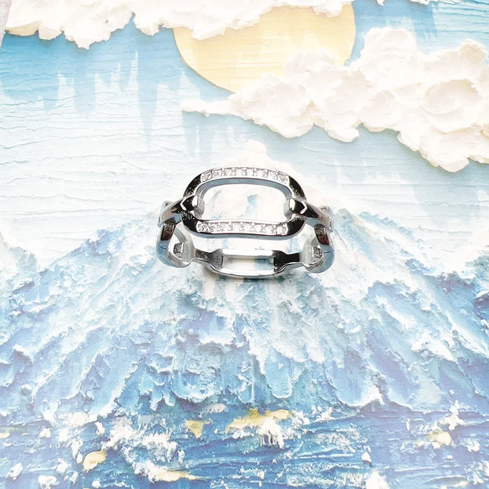 925 Sterling Silver Classic Ring Women Fine Jewelry