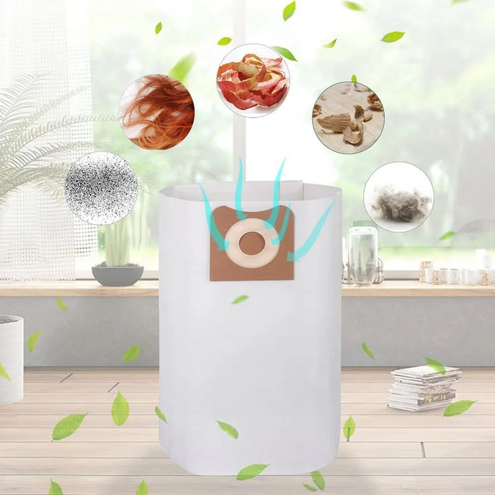 5 Pieces Vf3502 High Efficiency Dust Bags Compatible With Ridgid 12 To 16 Gallon Wet / Dry Vacs Vacuum Filter Bags