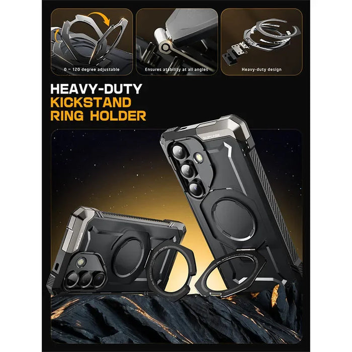 For Samsung Galaxy S25 Fe 6.7 Inch Ub Grip Heavy Duty Magnetic Phone Case With Stand Compatible With Magsafe
