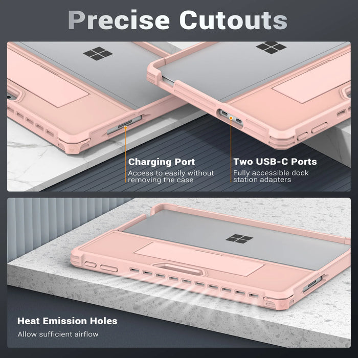 For Microsoft Surface Pro 11 Surface Pro 10 Surface Pro 9 13 Inch All-In-One Protective Rugged Case With Hand Strap