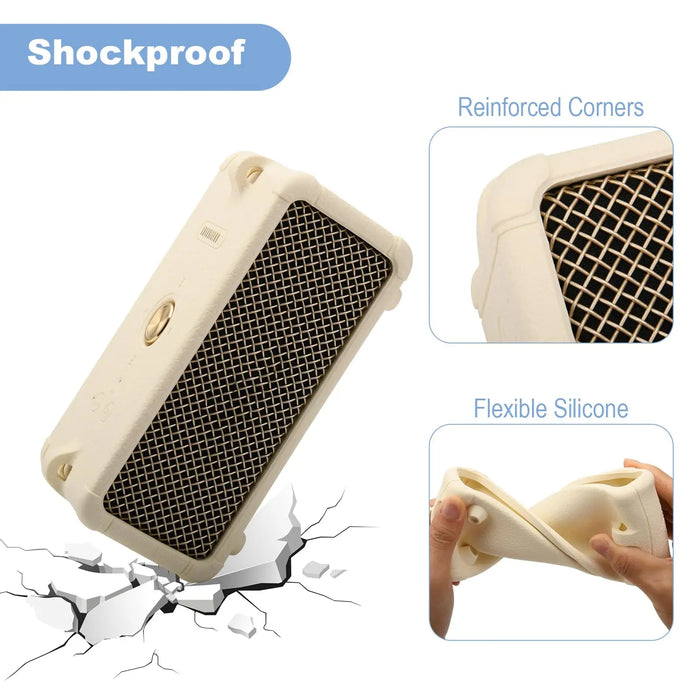 Silicone Case For Marshall Emberton Iii Speaker Protective Cover Anti-Scratch Shell Waterproof Carrying Case Speaker Accessories