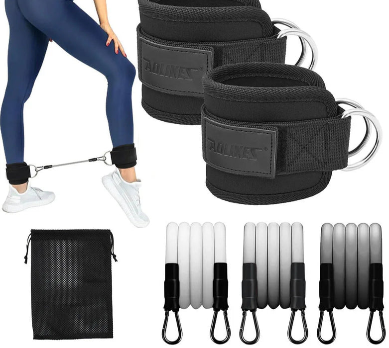 Ankle Resistance Bands Cuffs For Leg Workouts
