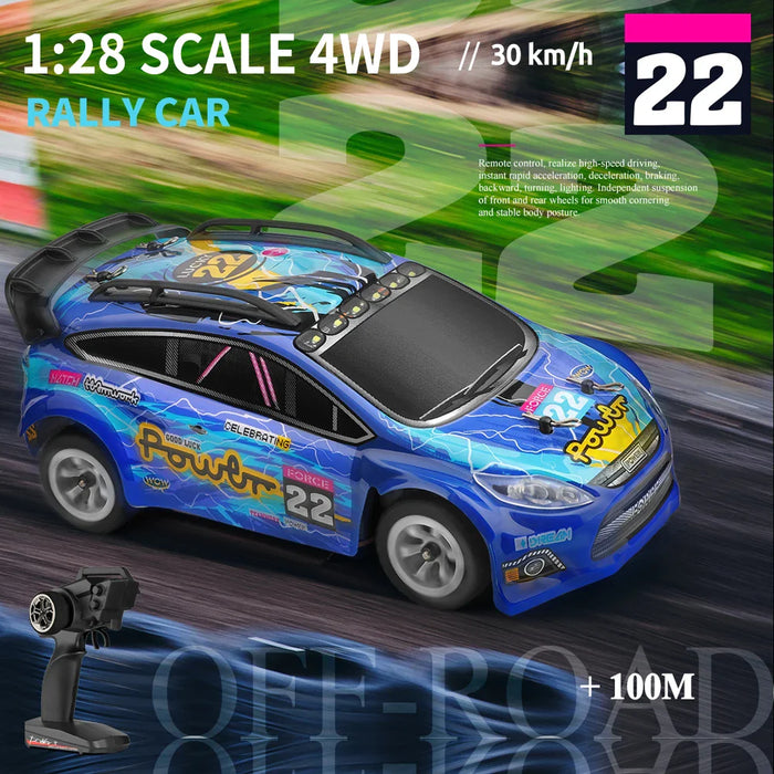 High Speed 1/28 Rc Drift Car 4wd 30km/h