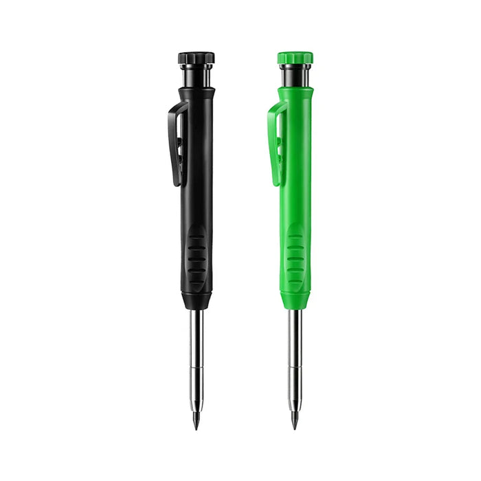 Precision Carpenter Pencil Set With Sharpener & Refills Ideal For Woodworking & Architecture