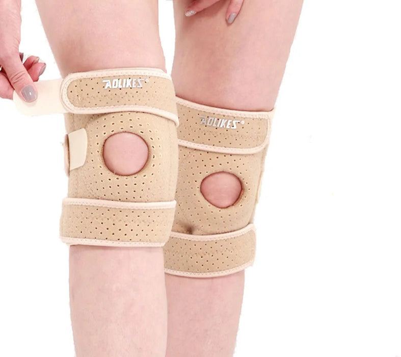 Knee Brace With Side Stabilizers & Gel Pads Pain Support For Running Workout Arthritis