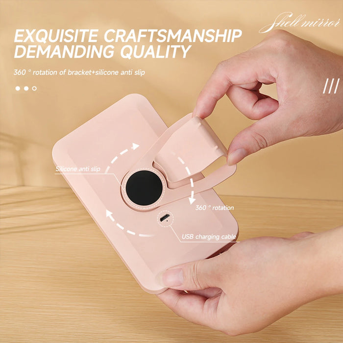 Rechargeable Led Sun Visor Makeup Mirror For Car Interior Universal Fit