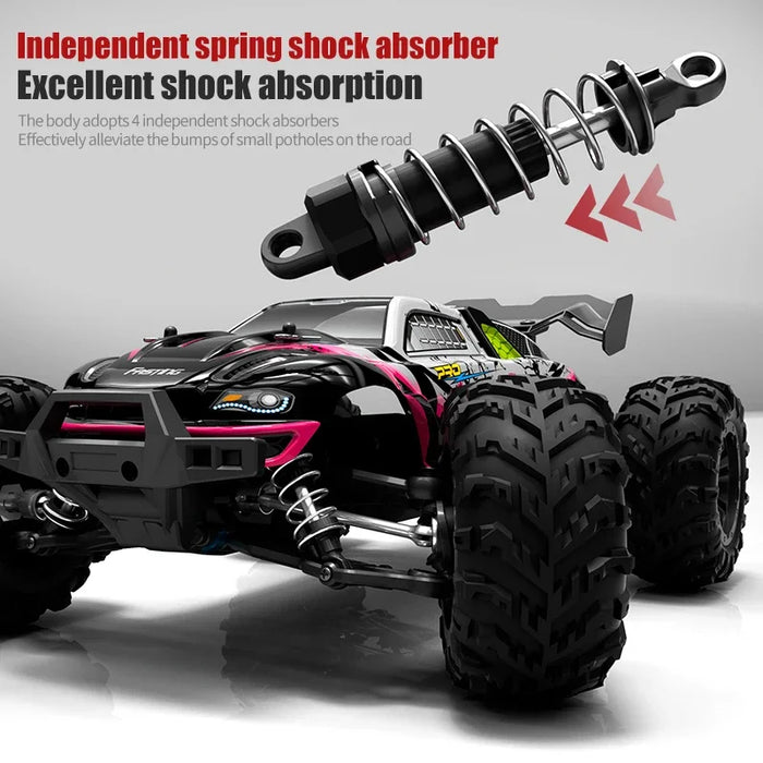 High Speed 4wd Rc Car LED Lights 50km/h Drift Monster Truck for Kids