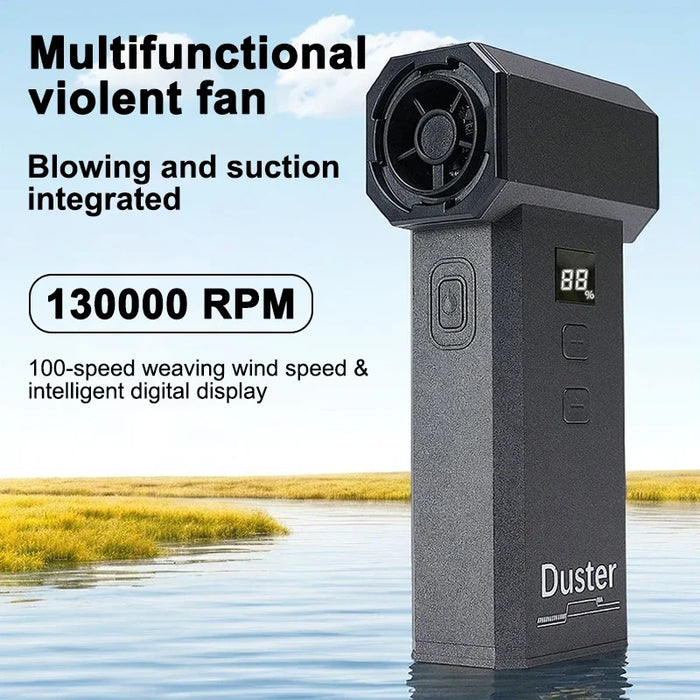 200W Mini Turbo Jet Electric Air Duster 100 Gears Dust Cleaner Gun Cleaning Blower Tool