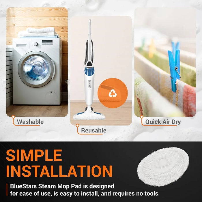 S7000 Steam Mop Pads Compatible With Shark S7000Amz S7001 S7001Tgt S7000 Series Steam & Scrub All-In-One Steam Mop Pack Of 4