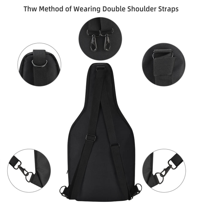 Carrying Case For Pdp Riffmaster Wireless Guitar Controller Shoulder Bag Backpack Shockproof Guitar Bag Anti-Scratch Guitar Case