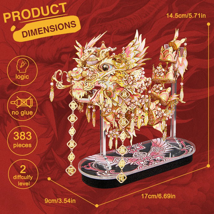 383 Pieces Chinese New Year Dragon Puzzle Kit