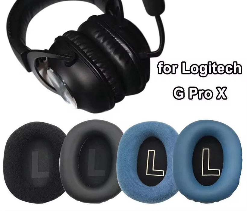 Pair of Replacement Earpads For Logitech G Pro X Headset Leather Earmuffs